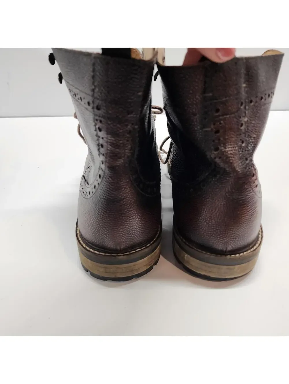 EUC Unique JD Fisk: Forest Cognac mens Boot 12